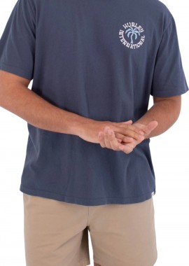 HURLEY - HURLEY Ανδρικό T-Shirt Palm - Μπλε-MMTS09552