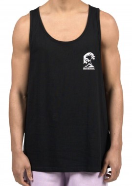 BEE UNUSUAL Αμάνικες Μπλούζες Tsunamis Tank Top - BLACK-AT-260716-BLACK