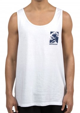 BEE UNUSUAL Αμάνικες Μπλούζες Tsunamis Tank Top - WHITE-AT-260717-WHITE