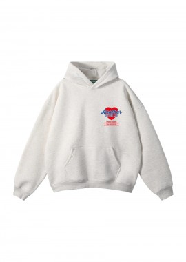 Another Cotton Lab - ANOTHER COTTON LAB Φούτερ με Κουκούλα Late Delivery Hoodie - Γκρι-PD00008539-GREY