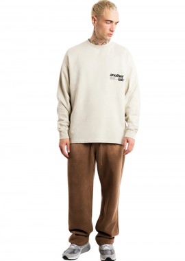 Another Cotton Lab - ANOTHER COTTON LAB Φούτερ λαιμόκοψη Pancake Washed Sweatshirt - Μπεζ-PD00008647-BEIGE