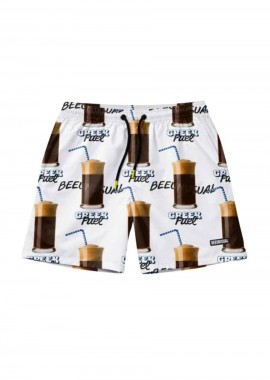 BEE UNUSUAL - BEE UNUSUAL Ανδρικό Μαγιό Greek Fuel Swim Shorts-BS-263208-WHITE