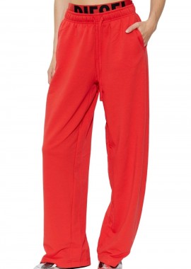 DIESEL - DIESEL Φόρμα LESLIE-D-POP TROUSERS - ΚΟΚΚΙΝΟ-W26A208760IKBJ-RED