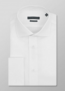 OXFORD COMPANY - Oxford Company ανδρικό πουκάμισo μονόχρωμο Regular Fit - M917NRE50.01 Λευκό