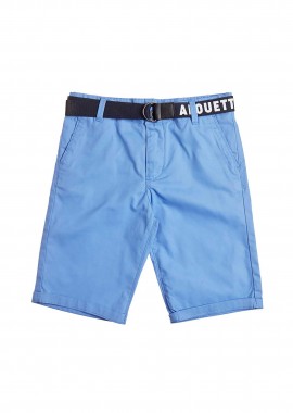 ALOUETTE - Alouette παιδική βερμούδα chino με ζώνη (6-16 ετών) - 00913642 Μπλε