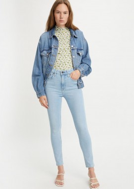 LEVI'S - Levi's® γυναικείο τζην παντελόνι ψηλόμεσο πεντάτσεπο με logo patch Slim Fit
