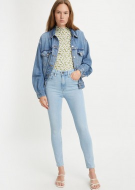 LEVI'S - Levi's® γυναικείο τζην παντελόνι ψηλόμεσο πεντάτσεπο με logo patch Slim Fit