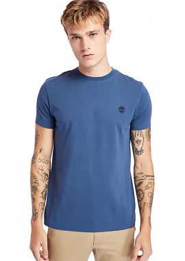 Timberland ανδρικό T-Shirt με κεντημένο λογότυπο ''Dunstan River'' - TB0A2BPR2881 Μπλε