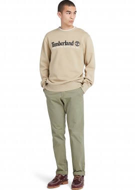 Timberland ανδρικό chino παντελόνι μονόχρωμο με θηλιές για ζώνη και τσέπες 