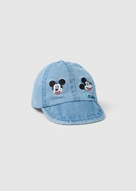 OVS βρεφικό καπέλο με κέντημα Mickey Mouse - 002268388 Denim Blue Ανοιχτό