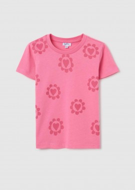 OVS βρεφική μπλούζα με floral print - 002361494 Ροζ