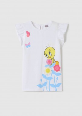 OVS βρεφική μπλούζα με Tweety print - 002364678 Λευκό