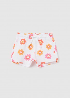 OVS βρεφικό σορτς με floral print - 002361951 Λευκό