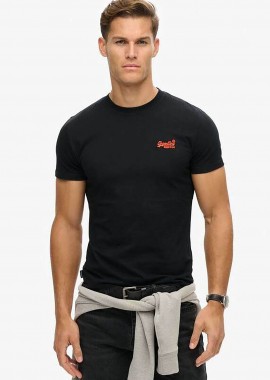SUPERDRY & CO - Superdry ανδρικό T-shirt με κεντημένο λογότυπο Slim Fit