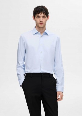 SELECTED - Selected ανδρικό πουκάμισο Slim Fit - 16092939 Λευκό