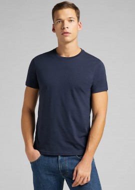 LEE - Lee® σετ ανδρικά T-shirt μονόχρωμα με στρογγυλή λαιμόκοψη (2 τεμάχια) - L680CMLD-** Μπλε Σκούρο