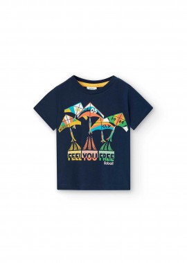 Boboli παιδικό T-Shirt με print - 308045 Σκούρο Μπλε
