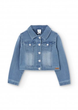 BOBOLI - Boboli παιδικό denim jacket με τσέπες - 498012 Denim Blue Σκούρο