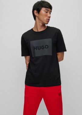 HUGO - Hugo Boss ανδρικό T-shirt με logo print στο στήθος Regular Fit