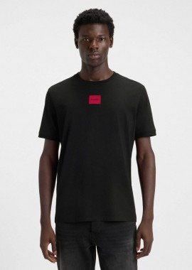 HUGO - Hugo Boss ανδρικό T-shirt με contrast logo patch Regular Fit