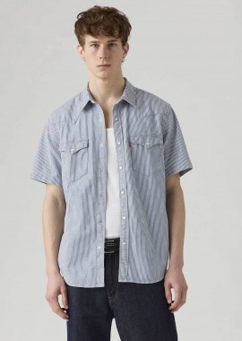 Levi's® ανδρικό denim πουκάμισο με ριγέ σχέδιο Standard Fit 