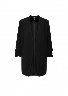 DKNY - DKNY γυναικείο σακάκι μονόχρωμο Regular Fit - P9RCAAWI Μαύρο