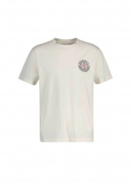 GANT - Gant ανδρικό T-shirt με graphic logo print Regular Fit - 2003402 Κρέμ