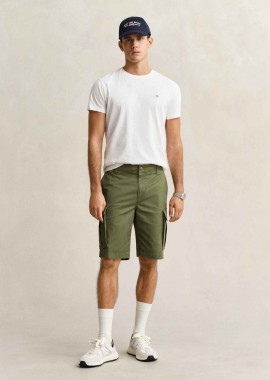 GANT - Gant ανδρική βερμούδα cargo Regular Fit - 205630 Λαδί