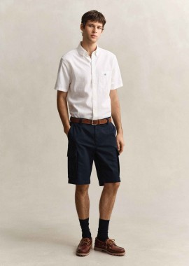 GANT - Gant ανδρική βερμούδα cargo Regular Fit - 205630 Μπλε Σκούρο