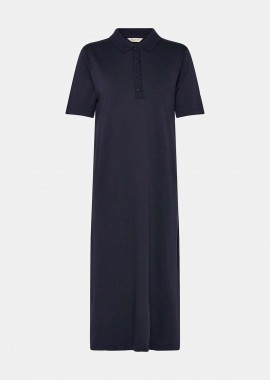 GANT - Gant γυναικείο midi φόρεμα πόλο Regular Fit - 4201433 Μπλε Σκούρο