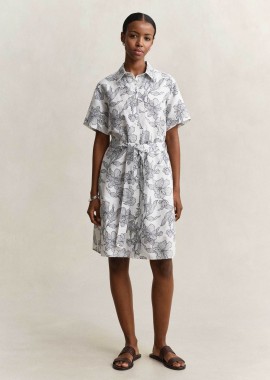 GANT - Gant γυναικείο mini φόρεμα σεμιζιέ με floral print Regular Fit - 4503511 Μπλε Σκούρο