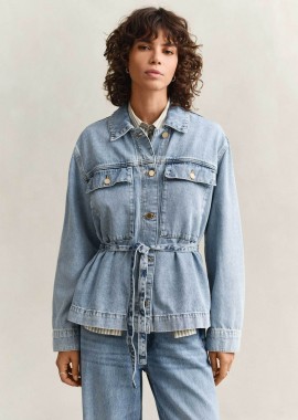GANT - Gant γυναικείο denim jacket Relaxed Fit - 4700408 Denim Blue Ανοιχτό