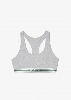 LACOSTE - Lacoste γυναικείο εσώρουχο bralette με λογότυπο - IF8179-00 Γκρι