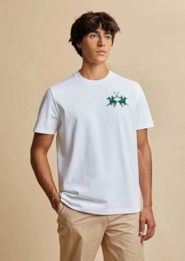 LA MARTINA - La Martina ανδρικό T-shirt με λογότυπο Boxy Fit