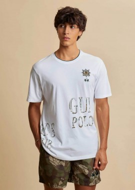LA MARTINA - La Martina ανδρικό T-shirt με guards print Regular Fit
