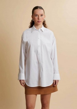 LA MARTINA - La Martina γυναικείο μακρύ πουκάμισο poplin Oversized Fit