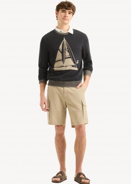 NAUTICA - Nautica ανδρική βερμούδα cargo Classic Fit - BR6509 Μπεζ