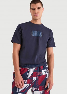 NAUTICA - Nautica ανδρικό T-shirt με graphic print