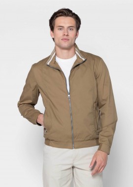 THE BOSTONIANS - The Bostonians ανδρικό bomber jacket Regular Fit - W2896T23A Καφέ Ανοιχτό