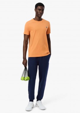 LACOSTE - Lacoste ανδρικό παντελόνι φόρμας με contrast ρίγα και λογότυπο Regular Fit - XH0166 Μπλε Σκούρο