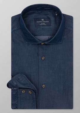Oxford Company ανδρικό sport πουκάμισο μονόχρωμο Slim Fit 