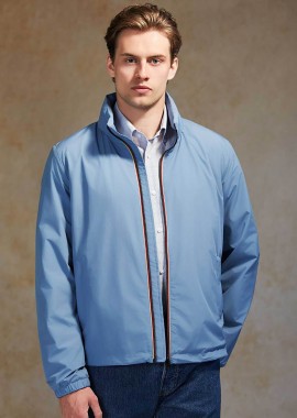 Oxford Company ανδρικό jacket μονόχρωμο - A410-JZ80.01 Μπλε Ανοιχτό