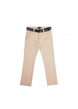ALOUETTE - Alouette παιδικό παντελόνι chino με ζώνη (6-16 ετών) - 00913647 Μπεζ