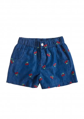 ALOUETTE - Alouette παιδικό denim σορτς με τυπώματα (6-16 ετών) - 00913659 Μπλε Σκούρο