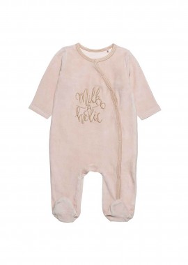 ALOUETTE - Alouette βρεφικό φορμάκι με lettering (1-12 μηνών) - 00481337 Μπεζ