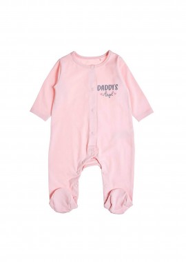 ALOUETTE - Alouette βρεφικό φορμάκι με lettering (1-12 μηνών) - 00481340 Ροζ