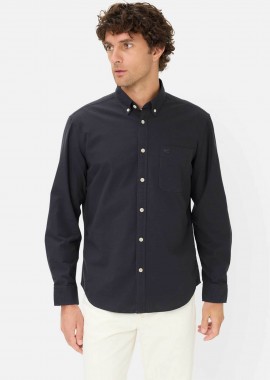 CAMEL ACTIVE - Camel Active ανδρικό πουκάμισο button down με τσέπη και monogram Regular Fit - C261-409105-7S05 Μπλε Σκούρο