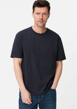 CAMEL ACTIVE - Camel Active ανδρικό T-shirt με κεντημένο monogram Relaxed Fit - C261-409700-7T30 Μπλε Σκούρο