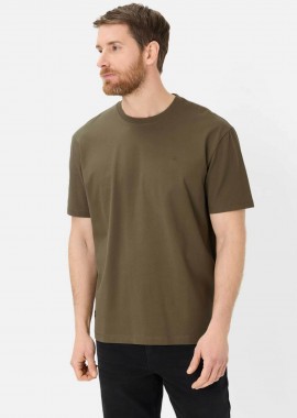 CAMEL ACTIVE - Camel Active ανδρικό T-shirt με κεντημένο monogram Relaxed Fit - C261-409700-7T30 Λαδί