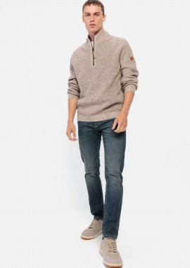 CAMEL ACTIVE - Camel Active ανδρικό τζιν παντελόνι πεντάτσεπο Regular Fit - C261NOS-488R54-9D22 Denim Blue Σκούρο